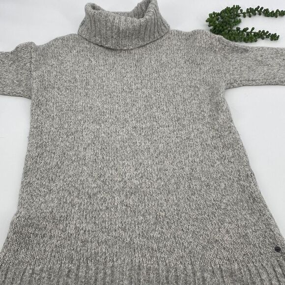 Eddie Bauer Lounge Turtleneck Rag Wool Sweater Soft & Cozy Grey XS - Picture 6 of 10